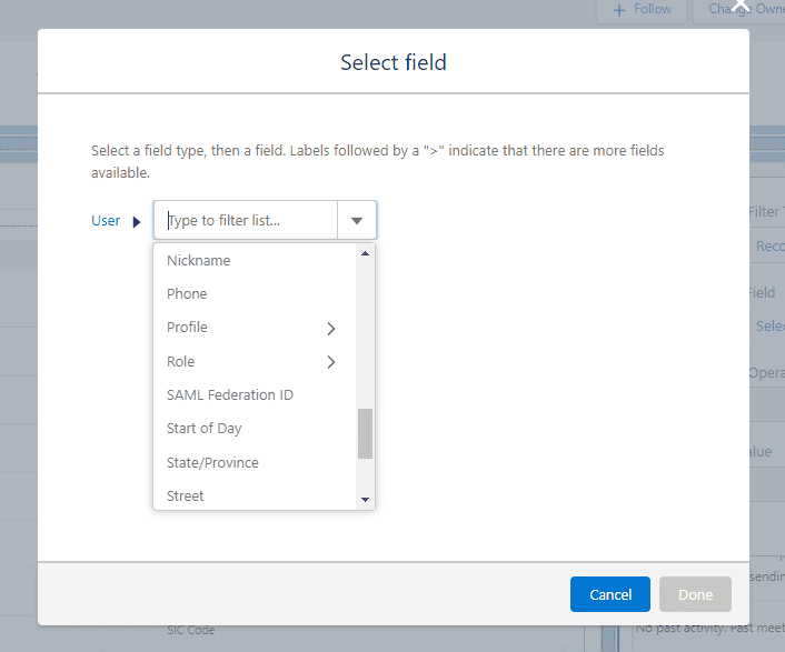 Screenshot of Salesforce Lightning Page component visibility configuration settings.