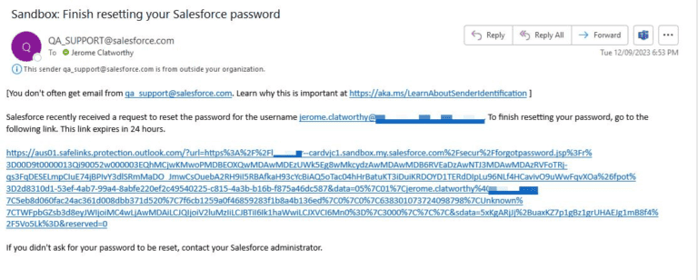 Why Does My Salesforce Password Reset Link Expire Immediately?