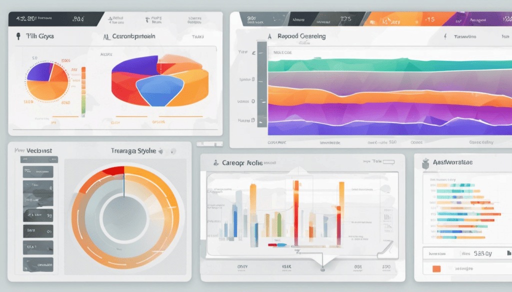 visual representatio of vector style data dashboard components.