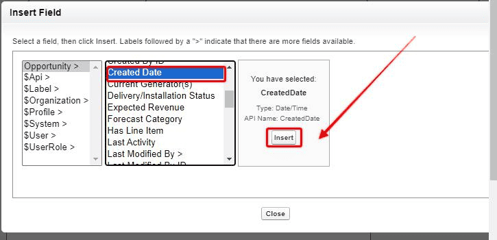 Screenshot of Salesforce Custom Field Formula screen.