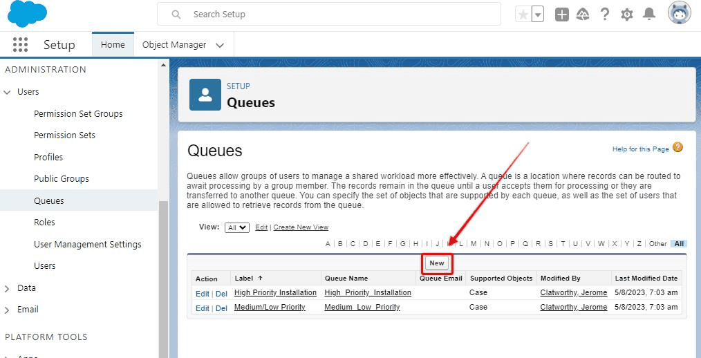 case assignment to queue salesforce